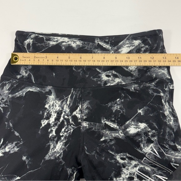 Marble Print PINK Victoria's Secret Black/White Mesh Leggings M Medium - Picture 3 of 8